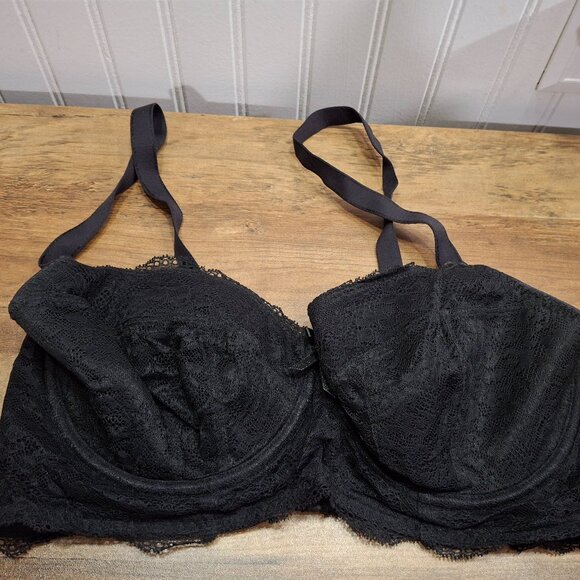 Freya Francies Longline 34DDD Black Lace Bra Underwire AA1014BLK - Picture 1 of 5